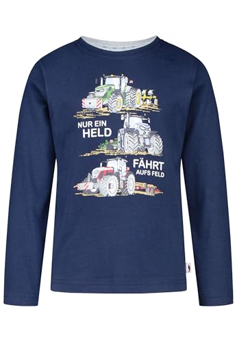 SALT AND PEPPER Jungen Boys Print Three Tractor Baby- Und Kleinkind T-Shirt-Satz, True Navy, 116-122 EU von SALT AND PEPPER