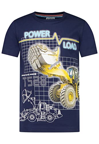 SALT AND PEPPER Jungen Boys S/S Loader PowerPrintGlow T-Shirt, True Navy, Normal von SALT AND PEPPER