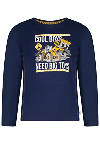 SALT AND PEPPER Jungen Jungen Langarmshirt Cool Boys mit Applikation Baumwolle Hemd, Crown Blue, 92-98 EU von SALT AND PEPPER