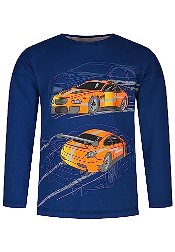 SALT AND PEPPER Jungen Langarmshirt mit Rennauto Print aus Baumwolle von SALT AND PEPPER