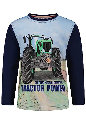 SALT AND PEPPER Jungen Langarmshirt mit großflächigem Traktor Print von SALT AND PEPPER