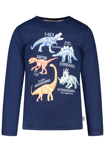 SALT AND PEPPER Jungen Longsleeve mit Dino Print Motiv und Leuchtdruck von SALT AND PEPPER