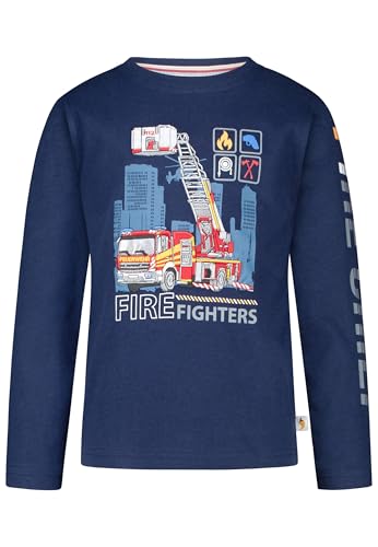 SALT AND PEPPER Jungen Longsleeve mit Feuerwehr Großstadt Motiv von SALT AND PEPPER