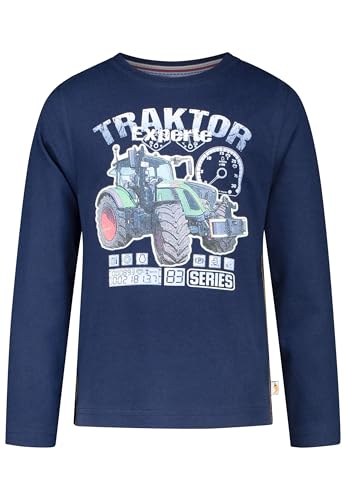 SALT AND PEPPER Jungen Longsleeve mit Traktor Leuchtdruck aus Baumwolle von SALT AND PEPPER
