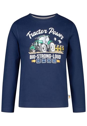 SALT AND PEPPER Jungen Longsleeve mit Traktor Motiv auf beiden Seiten von SALT AND PEPPER