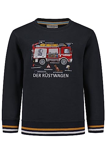 SALT AND PEPPER Jungen Sweatshirt mit Feuerwehrauto Applikation von SALT AND PEPPER