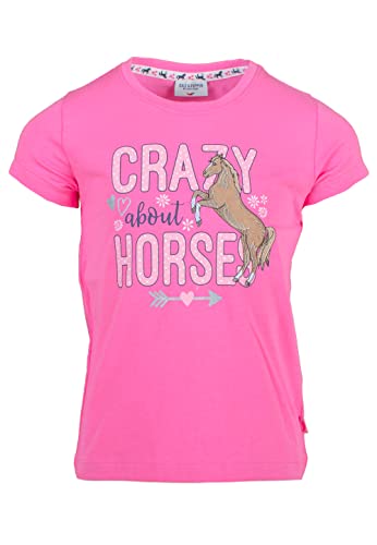 SALT AND PEPPER Mädchen Applikation/Druck Crazy Horses T-Shirt, Bubble Gum, 128/134 von SALT AND PEPPER
