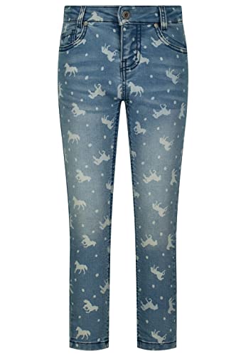 SALT AND PEPPER Mädchen Girls AOP Horses Jeans, Light Blue, normal von SALT AND PEPPER