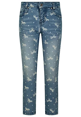 SALT AND PEPPER Mädchen Jeans mit Pferde Allover Print von SALT AND PEPPER