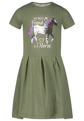 SALT AND PEPPER Mädchen Girls Dress Horse Rev. Sequins Kinderkleid, Cactus, Normal von SALT AND PEPPER