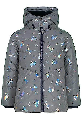 SALT AND PEPPER Mädchen Girls Outdoorjacket refl. AOP Jacke, Dove Grey, 92 von SALT AND PEPPER