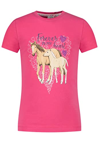 SALT AND PEPPER Mädchen Girls S/S Horse Print Stones T-Shirt, Paradise pink, Normal von SALT AND PEPPER