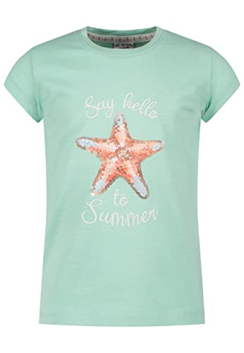 SALT AND PEPPER Mädchen Girls S/S Starfish PrintSeqEMB T-Shirt, Ice Green, Normal von SALT AND PEPPER