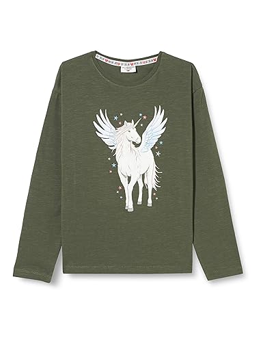 SALT AND PEPPER Mädchen Langarmshirt mit Einhorn Glitzerdruck von SALT AND PEPPER