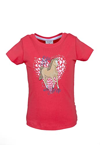 SALT AND PEPPER Mädchen Pferde-Applikation T-Shirt, Lollipop red, 116/122 von SALT AND PEPPER