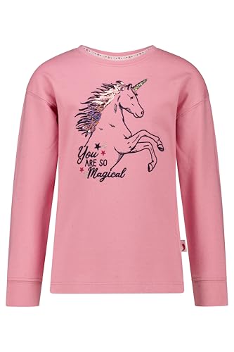 SALT AND PEPPER Mädchen Sweatshirt mit Einhornstick und begleitender Schrift von SALT AND PEPPER