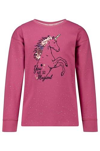 SALT AND PEPPER Mädchen Girls Sweat Emb Seq. Unicorn Baby- Und Kleinkind T-Shirt-Satz, Red Violet, 104-110 EU von SALT AND PEPPER