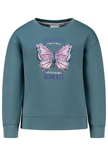 SALT AND PEPPER Mädchen Sweatshirt mit Schmetterling aus Pailletten von SALT AND PEPPER