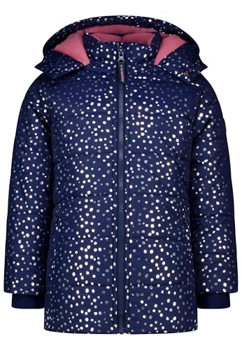 SALT AND PEPPER Mädchen Winterjacke mit Silber glänzendem Allover Print von SALT AND PEPPER
