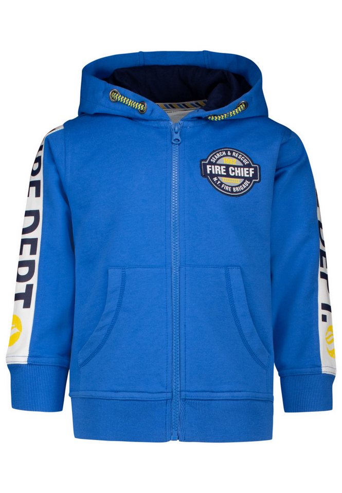 SALT AND PEPPER Sweatjacke Classics mit Feuerwehrmotiv auf dem Rücken von SALT AND PEPPER