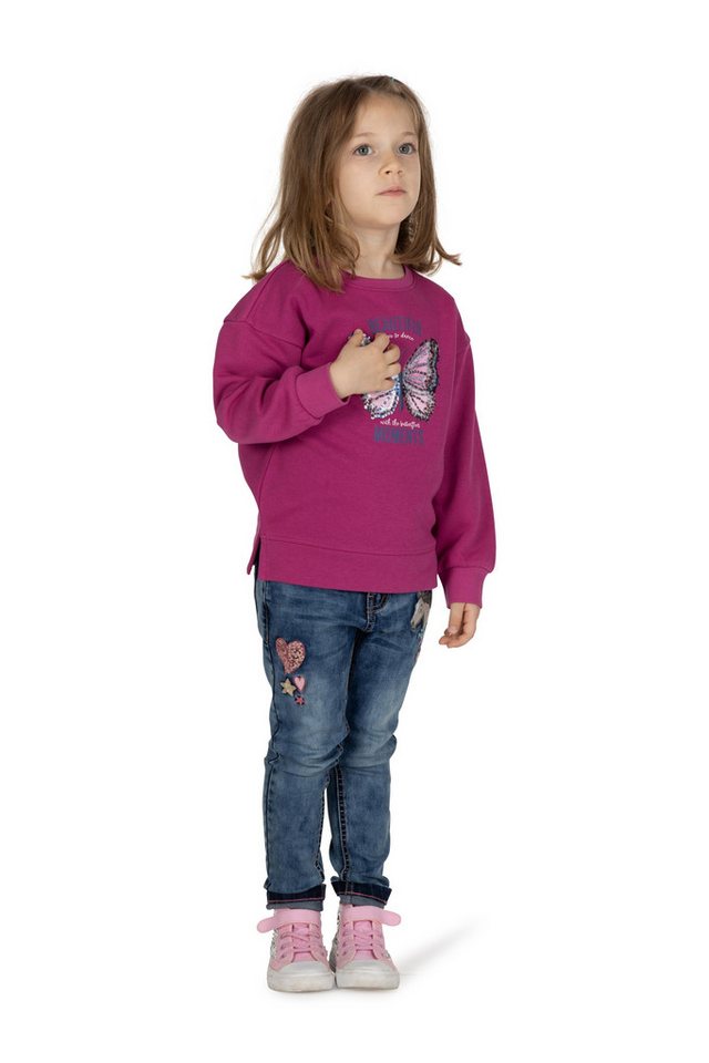 SALT AND PEPPER Sweatshirt BEAUTIFUL MOMENTS mit Schmetterling aus Pailletten von SALT AND PEPPER