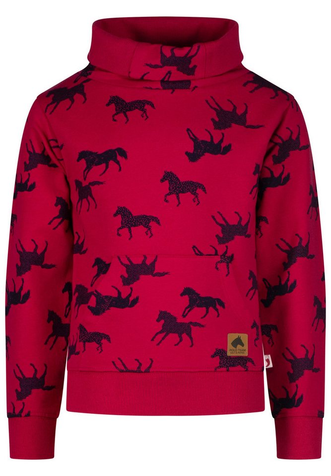 SALT AND PEPPER Sweatshirt Riding School mit modischem Allover-Pferdemuster von SALT AND PEPPER