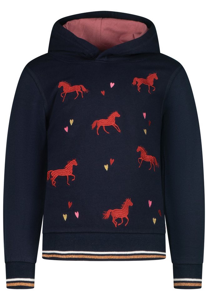 SALT AND PEPPER Sweatshirt Wild Horses mit Allover-Pferde-Stickerei von SALT AND PEPPER