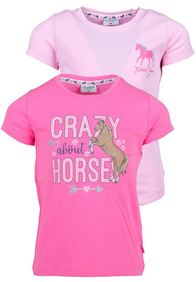 SALT AND PEPPER T-Shirt Crazy Horses (2-tlg) mit schönen Pferde-Motiven von SALT AND PEPPER
