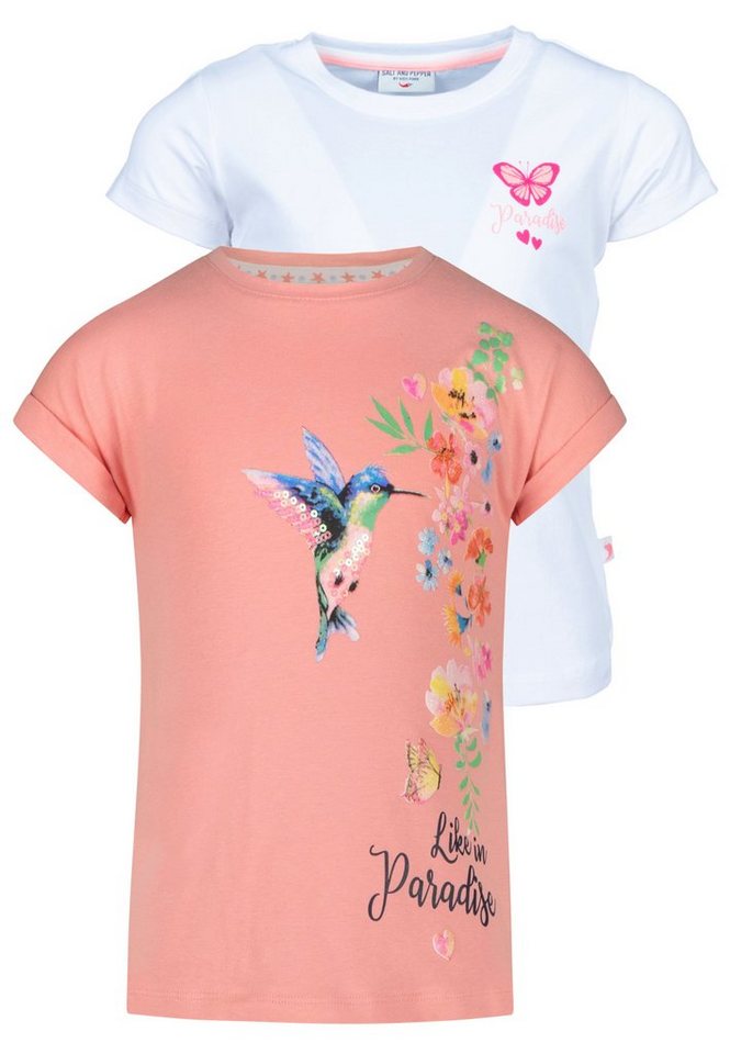 SALT AND PEPPER T-Shirt Paradise (2-tlg) mit sommerlichen Prints von SALT AND PEPPER