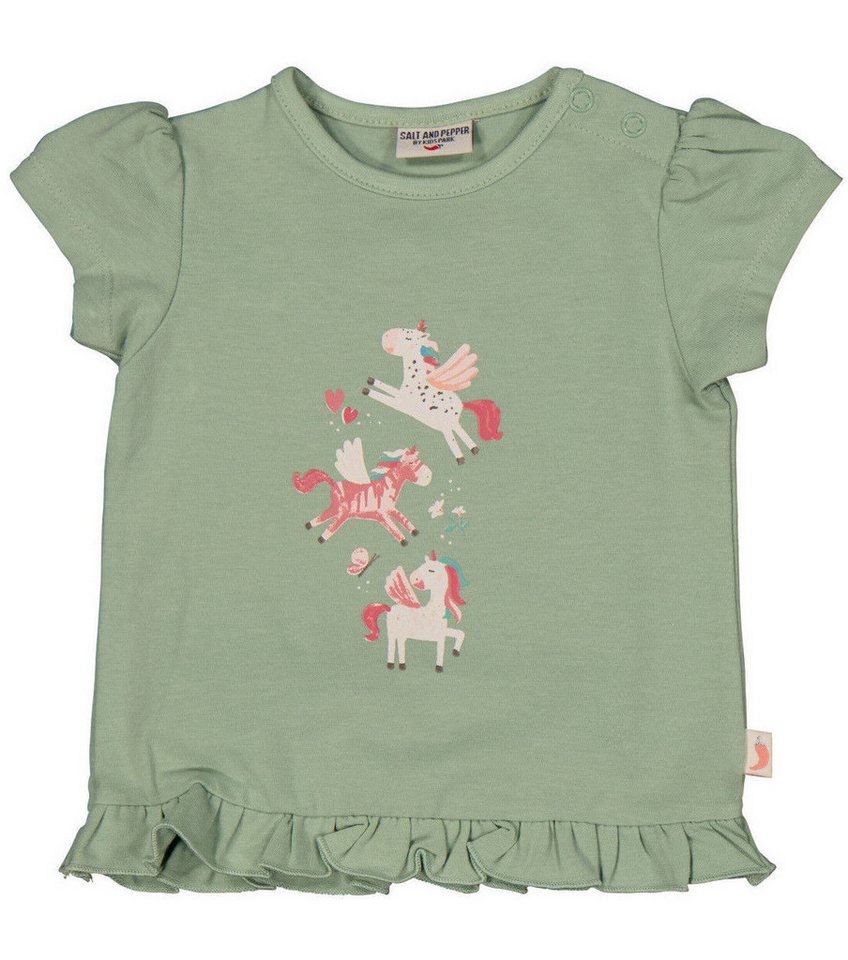 SALT AND PEPPER T-Shirt Salt and Pepper® Baby Mädchen T-Shirt Einhorn Organic von SALT AND PEPPER