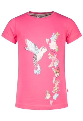 SALT AND PEPPER T-Shirt Shirt Kurzarm Kolibri Vogel Bird Glitzer (DE/NL/SE/PL, Numerisch, 128, 134, Regular, pink) von SALT AND PEPPER