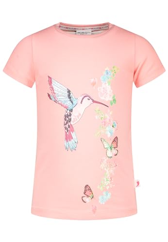 SALT AND PEPPER T-Shirt Shirt Kurzarm Kolibri Vogel Bird Glitzer (DE/NL/SE/PL, Numerisch, 128, 134, Regular, Melon) von SALT AND PEPPER