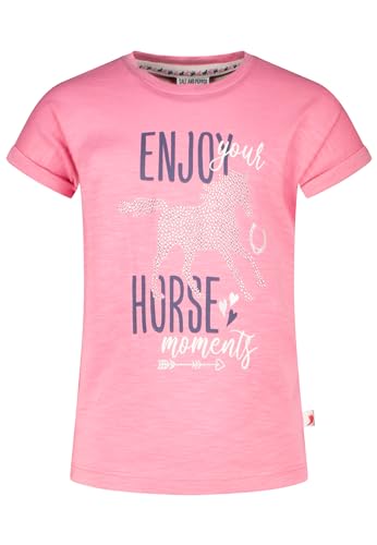 SALT AND PEPPER T-Shirt Shirt Kurzarm Pferd Fohlen Glitzer pink 128 von SALT AND PEPPER