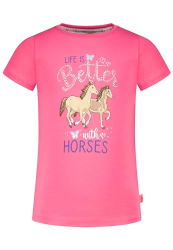 SALT AND PEPPER T-Shirt Shirt Kurzarm Pferd Fohlen Glitzer pink 140 von SALT AND PEPPER
