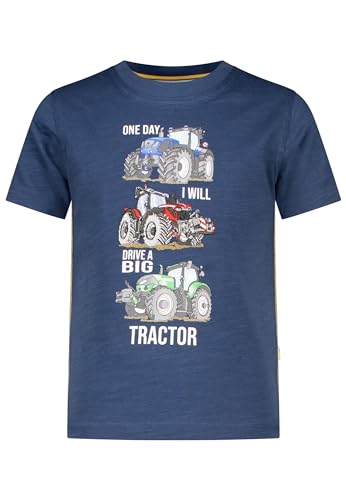 SALT AND PEPPER T-Shirt Shirt Kurzarm Trecker Traktor Farmer blau (DE/NL/SE/PL, Numerisch, 116, 122, Regular, blau) von SALT AND PEPPER