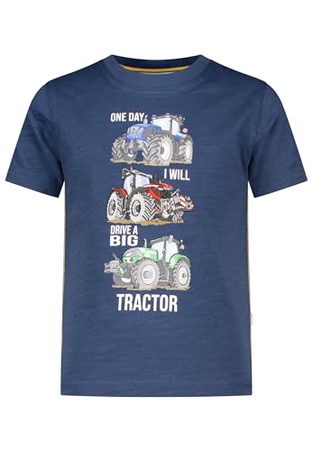 SALT AND PEPPER T-Shirt Shirt Kurzarm Trecker Traktor Farmer blau (DE/NL/SE/PL, Numerisch, 128, 134, Regular, blau) von SALT AND PEPPER