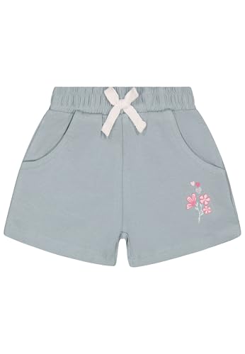 Salt and Pepper Baby - Mädchen Shorts Mit Blümchen Print S.Jersey & Kleinkind-Ausstattung, Soft Jade, 86 EU von SALT AND PEPPER