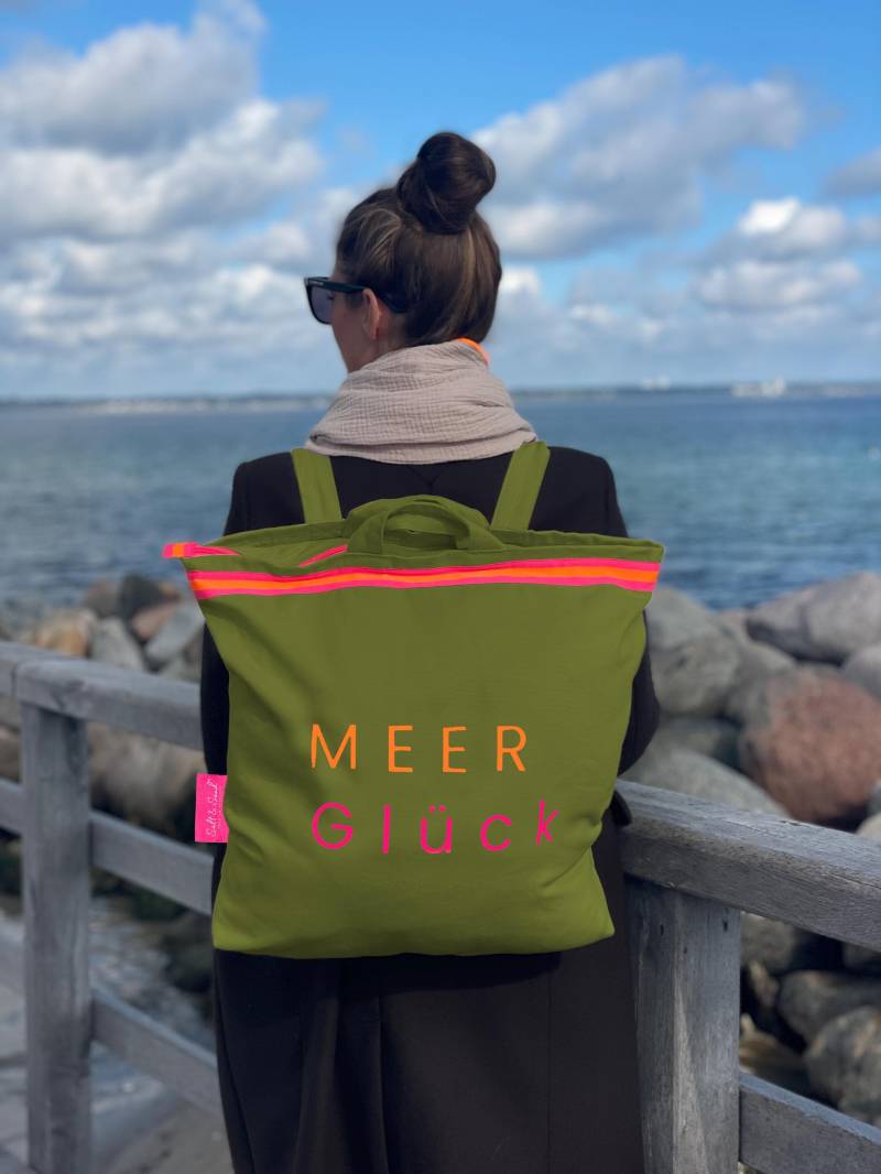 Strandrucksack Meer Glück Oliv L Rucksack Maritim Canvas Damen Segelrucksack Strandtasche Salt & Sand Strandrucksack Meer Glück Oliv L Rucksack Maritim Canvas Damen Segelrucksack Strandtasche Salt & Sand von SALTANDSANDfashion