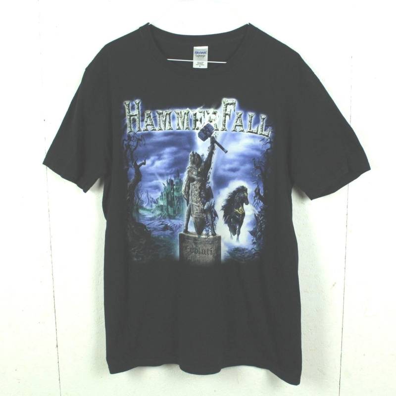Vintage Hammerfall T Shirt Gr. L Schwarz Bandshirt Merchandise Mit Backprint von SALTBERLIN
