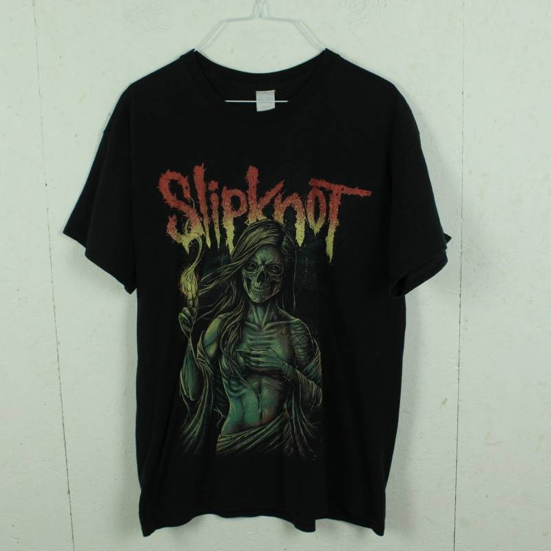 Vintage Slipknot T-Shirt Gr. L Schwarz Bandshirt Merchandise Mit Backprint von SALTBERLIN