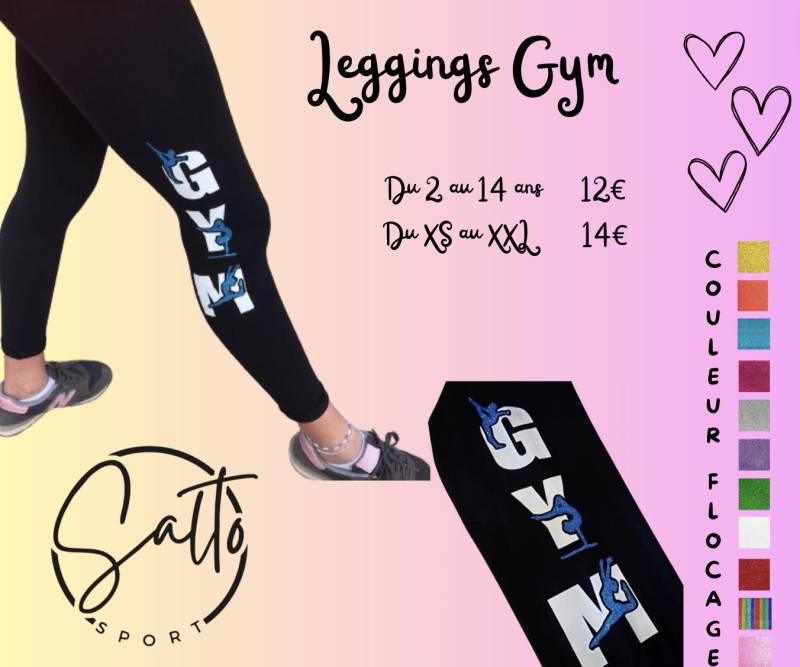 Personalisierbare Fitness-Leggings Personalisierbare Fitness-Leggings von SALTOSPORTAudKikou