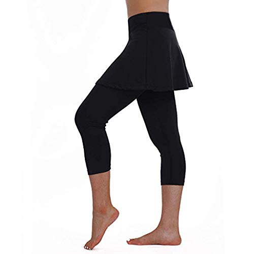 ZQTWJ Leggings Damen High Waist Yogahose Push up 3/4 Capri Rock Sporthose Dreiviertel Yoga Jogginghose Sport Leggins Fitness Gym Hauteng Hosen Tights für Frauen von SALUCIA-Hosen