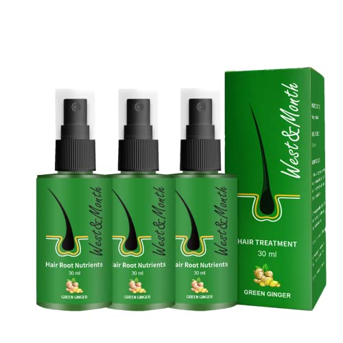 3 Stück Growthplus Pflegendes Ingwer-Spray, 90 ml Anti Haarausfall Ingwer-Spray Ginger Germinal Oil, Haarwachstum Beschleunigen, Anti-Haarausfall Haar Serum von SALUCIA