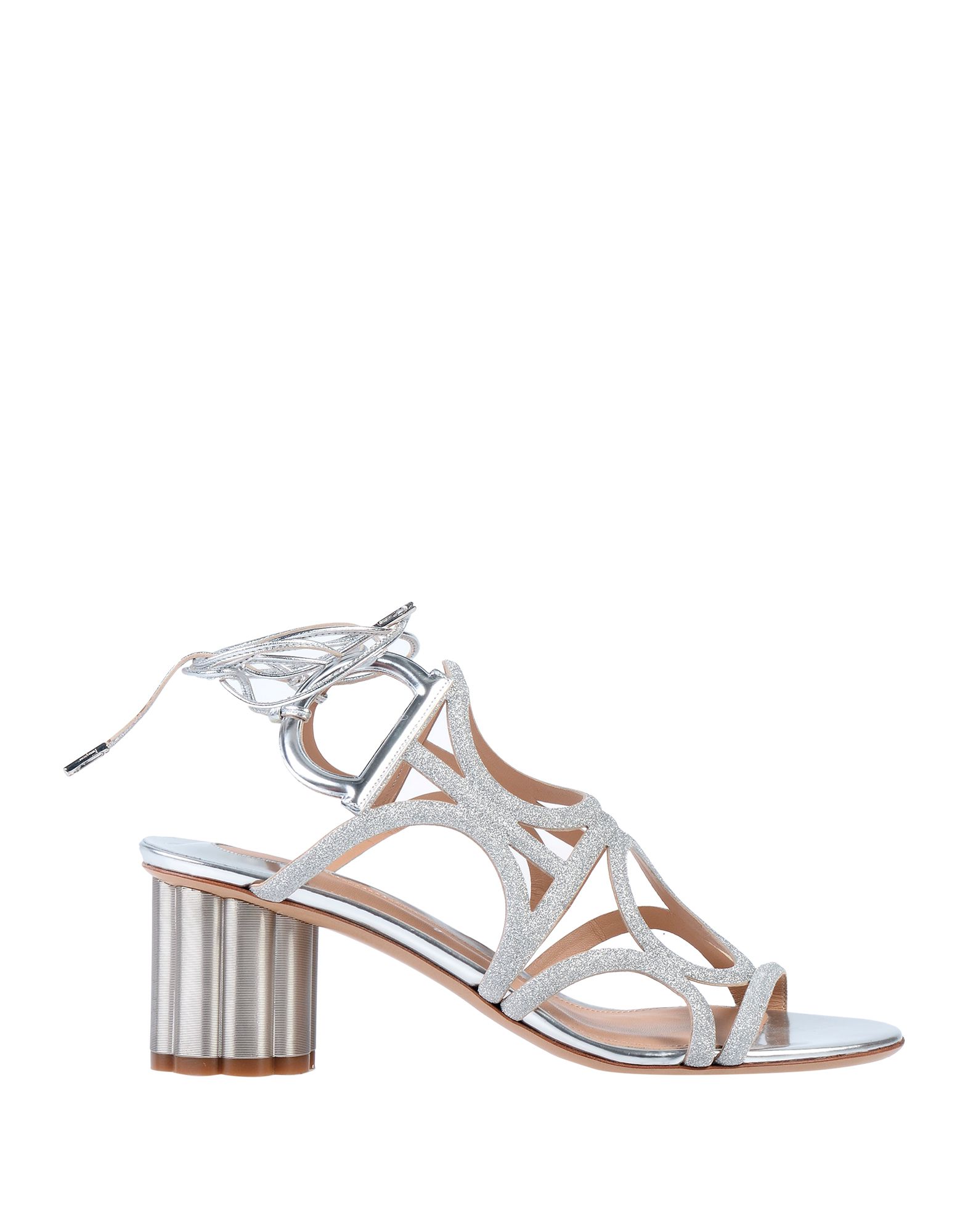 FERRAGAMO Sandale Damen Silber von FERRAGAMO