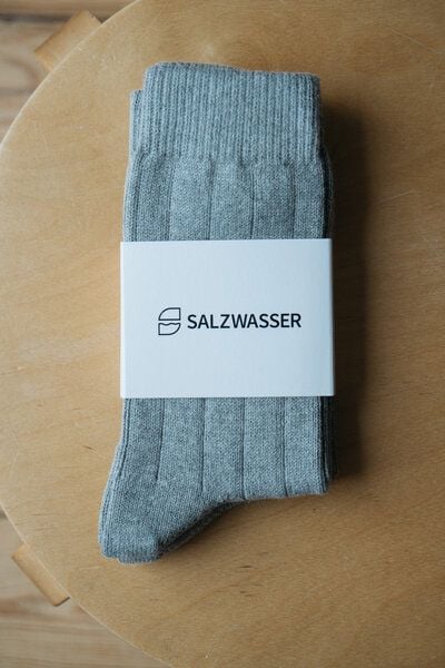 2 Paar Grobstricksocken Bio-Baumwolle von SALZWASSER von SALZWASSER