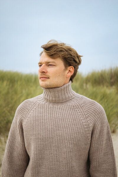NORDKAP – Grobstrick Rollkragenpullover (Herren) aus 100% Merinowolle (RWS) von SALZWASSER von SALZWASSER