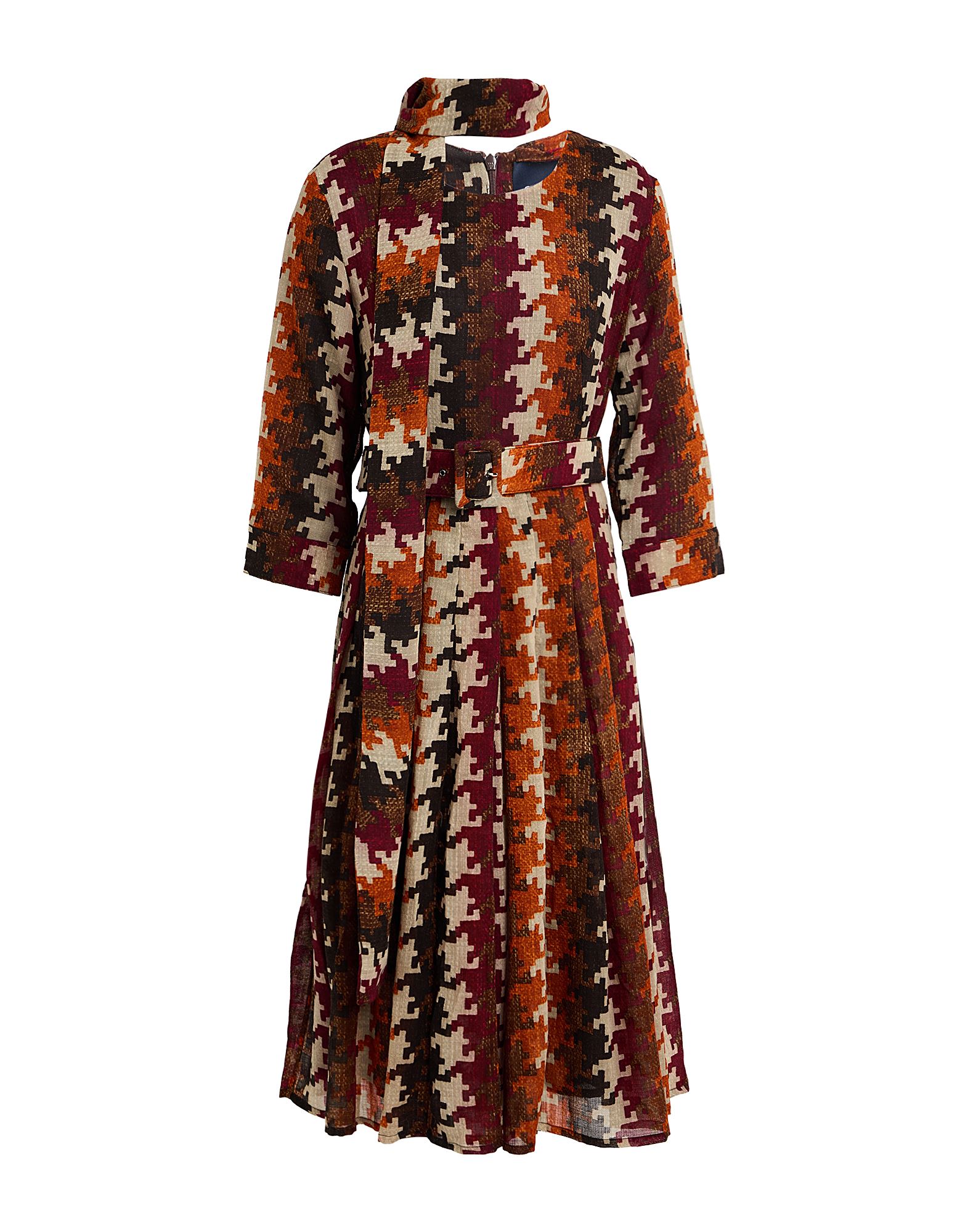 SAMANTHA SUNG Midi-kleid Damen Bordeaux von SAMANTHA SUNG