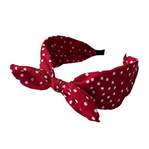 2 Stück Breiter Haarreif Damen mit Dots - Stirnband Kaninchen Ohren Haar Bands Stoff rutschfest Kopfbedeckungen elastische Twist Haarreifen Hair Styling Tools für beauty, mit 2 Haargummis 2 Stück Breiter Haarreif Damen mit Dots - Stirnband Kaninchen Ohren Haar Bands Stoff rutschfest Kopfbedeckungen elastische Twist Haarreifen Hair Styling Tools für beauty, mit 2 Haargummis von SAMANTHAHALLLTD