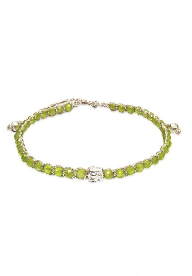 SAMAPURA Armband Peridot Armband, Silber Faden SAMAPURA Armband Peridot Armband, Silber Faden von SAMAPURA