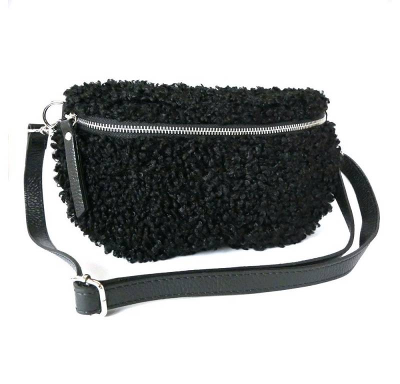 SAMARA OHANA Bauchtasche MERANO, Crossover Bag in Teddyfell-Optik von SAMARA OHANA